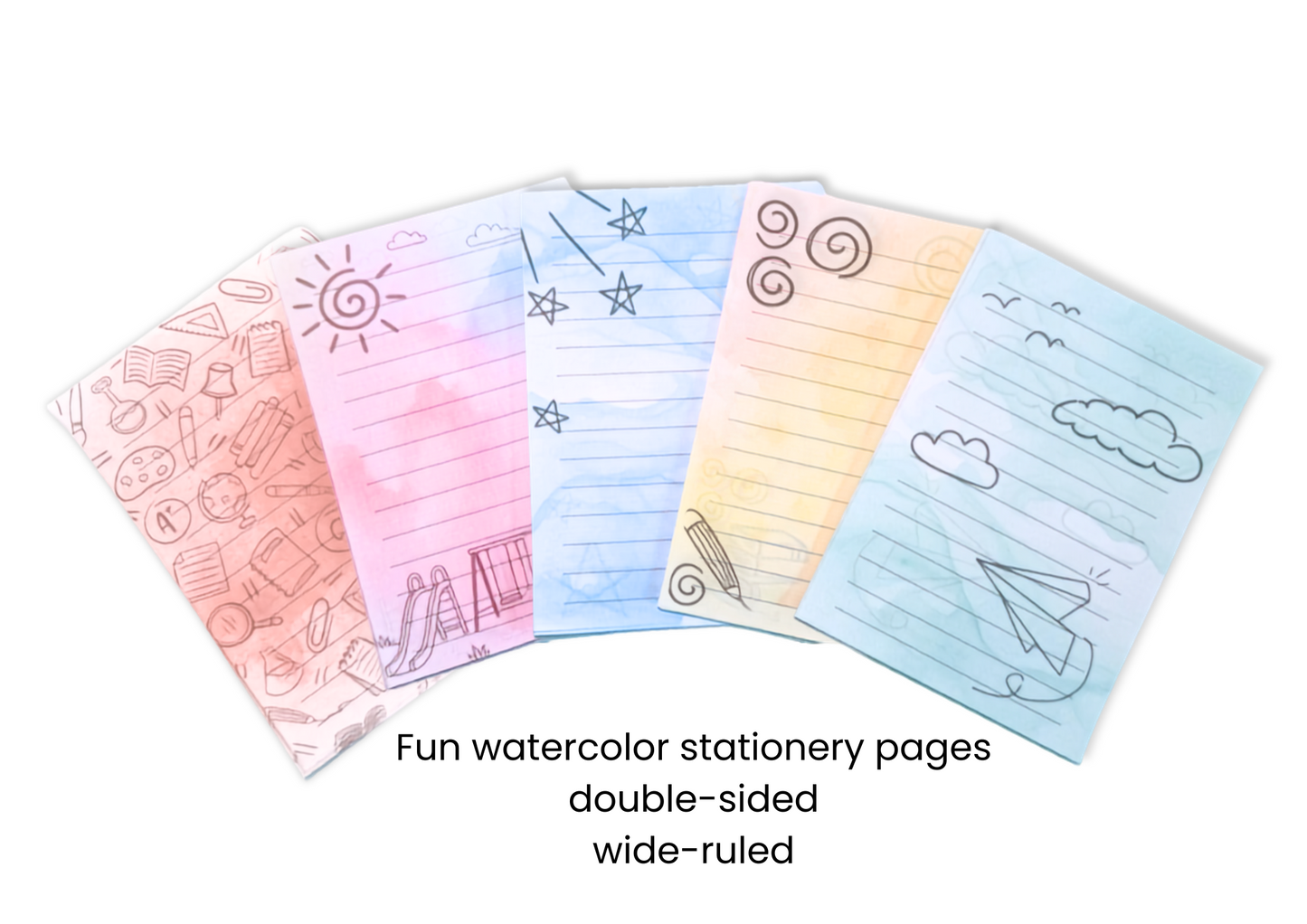 Letter-writing supplies included in the Little Letter Box Classroom Set