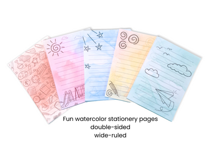 Letter-writing supplies included in the Little Letter Box Classroom Set