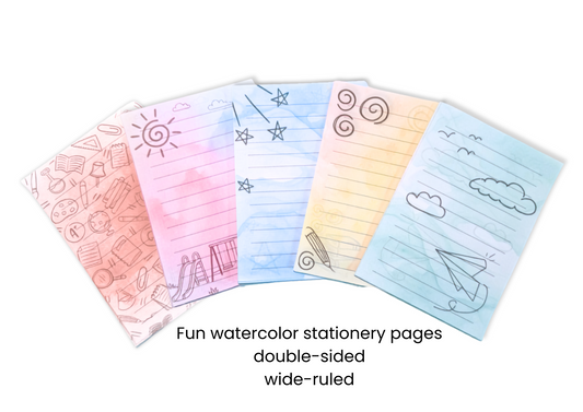 Letter-writing supplies included in the Little Letter Box Classroom Set