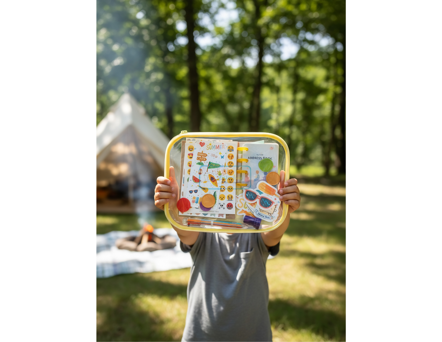 Summer Camp Letter Box - pen pal kit for kids going to summer camp