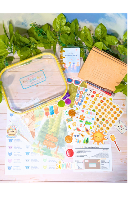 Summer Camp Letter Box, everything included in the kit