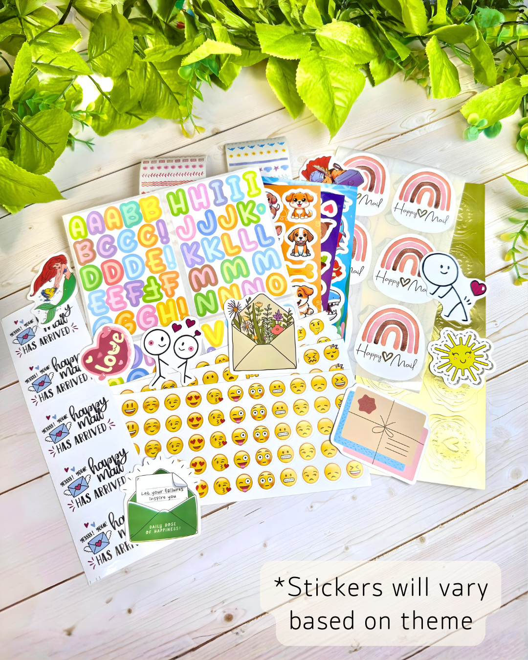 Kids stationery set - letter paper, envelopes, and stickers